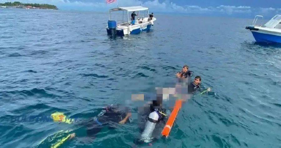 水下发现中国游客遗体，“背包内有三块砖头”